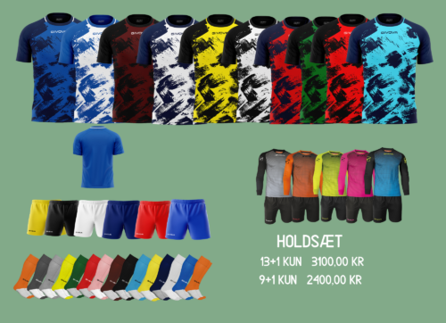 Holdsæt Shirts Art 13+1