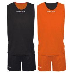 Black and red Givova sports training shorts with elastic waistband